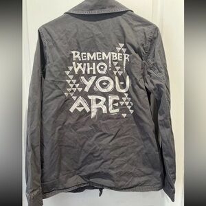 Disney Her Universe Lion King Remember Simba Cargo Gray Military Jacket Women L